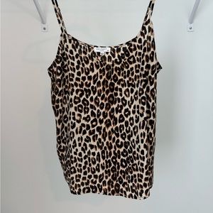 Silk Equipment leopard camisole top